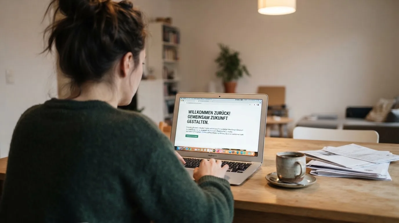 Person am Laptop liest eine Übersichtsseite zu Glücksspielen im Internet — 10 euro bonus ohne einzahlung casino