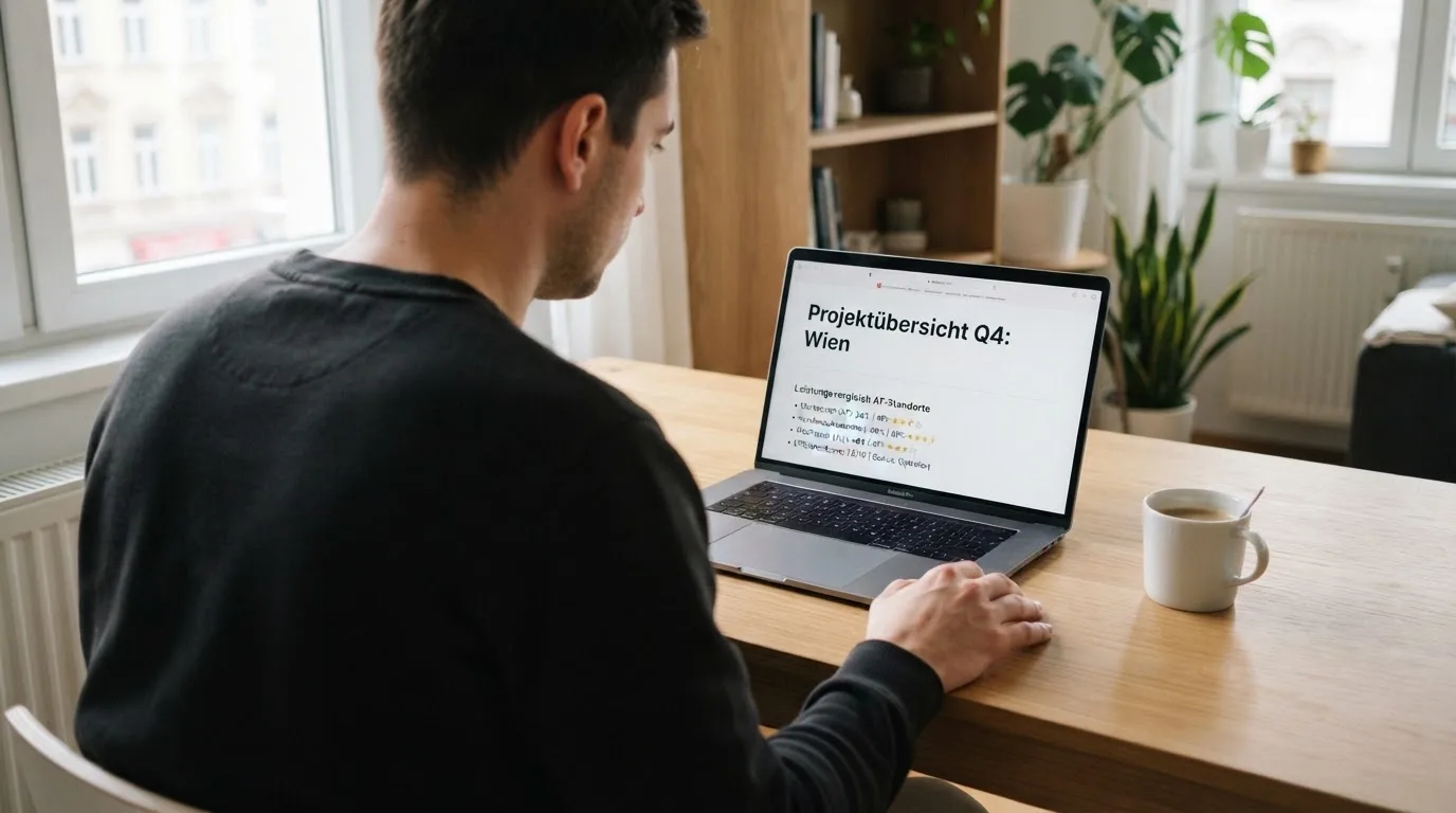 Person am Laptop liest eine Übersichtsseite zu Glücksspielen im Internet — binance coin casino vergleich